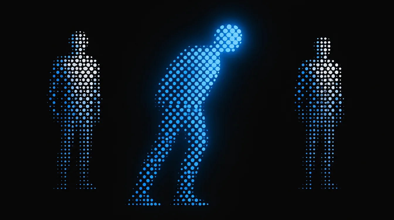 Comic-style illustration of three business people