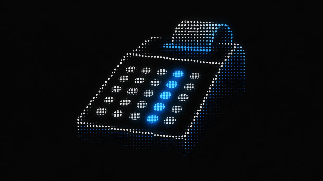 Painterly illustration of a retro calculating machine