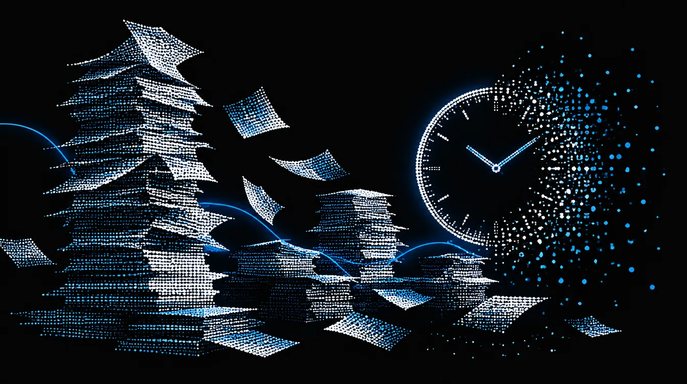 A chaotic, paper-buried trade credit office